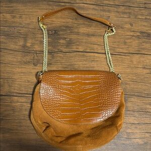 Valentina Fiore Leather Shoulder Bag